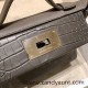 Hermes kelly 2424 Matte Crocodile 8F / Etain Silver Hardware Full Handmade Hermes kelly 2424 Matte Crocodile 8F / Etain Silver Hardware Full Handmade
