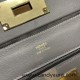 Hermes Mini kelly 21cm 2424 0L/ Gris Meyer Silver Hardware Full Handmade Hermes Mini kelly 21cm 2424 0L/ Gris Meyer Silver Hardware Full Handmade
