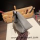 Hermes Mini kelly 21cm 2424 0L/ Gris Meyer Silver Hardware Full Handmade Hermes Mini kelly 21cm 2424 0L/ Gris Meyer Silver Hardware Full Handmade