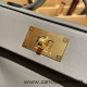 Hermes Mini kelly 21cm 2424 0L/ Gris Meyer Silver Hardware Full Handmade Hermes Mini kelly 21cm 2424 0L/ Gris Meyer Silver Hardware Full Handmade