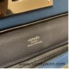 Hermes Mini 21cm kelly 2424 2Z/ Blue nuit & 78 /Blue Marine Silver Hardware Full Handmade