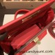 Hermes 21cm Mini kelly 2424 S3/Rouge Cœur evercolor Gold Hardware Full Handmade Hermes 21cm Mini kelly 2424 S3/Rouge Cœur evercolor Gold Hardware Full Handmade