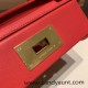 Hermes 21cm Mini kelly 2424 S3/Rouge Cœur evercolor Gold Hardware Full Handmade Hermes 21cm Mini kelly 2424 S3/Rouge Cœur evercolor Gold Hardware Full Handmade