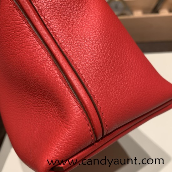 Hermes 21cm Mini kelly 2424 S3/Rouge Cœur evercolor Gold Hardware Full Handmade Hermes 21cm Mini kelly 2424 S3/Rouge Cœur evercolor Gold Hardware Full Handmade