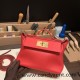 Hermes 21cm Mini kelly 2424 S3/Rouge Cœur evercolor Gold Hardware Full Handmade Hermes 21cm Mini kelly 2424 S3/Rouge Cœur evercolor Gold Hardware Full Handmade