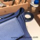 Hermes 21cm Mini kelly 2424 evercolor 7E /Blue Brighton Silver Hardware Full Handmade Hermes 21cm Mini kelly 2424 evercolor 7E /Blue Brighton Silver Hardware Full Handmade