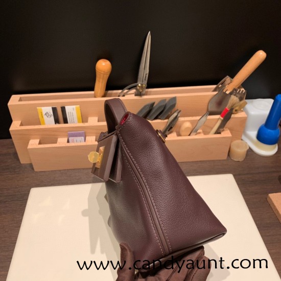 Hermes 21cm Mini kelly 2424 0G /Rouge Sellier& Framboise Gold Hardware Full Handmade Hermes 21cm Mini kelly 2424 0G /Rouge Sellier& Framboise Gold Hardware Full Handmade