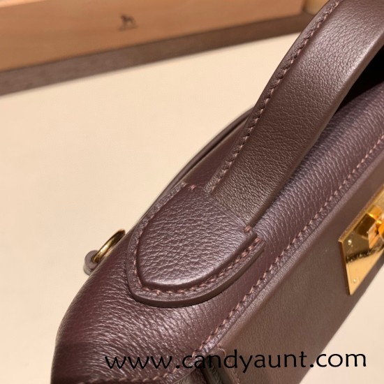 Hermes 21cm Mini kelly 2424 0G /Rouge Sellier& Framboise Gold Hardware Full Handmade Hermes 21cm Mini kelly 2424 0G /Rouge Sellier& Framboise Gold Hardware Full Handmade
