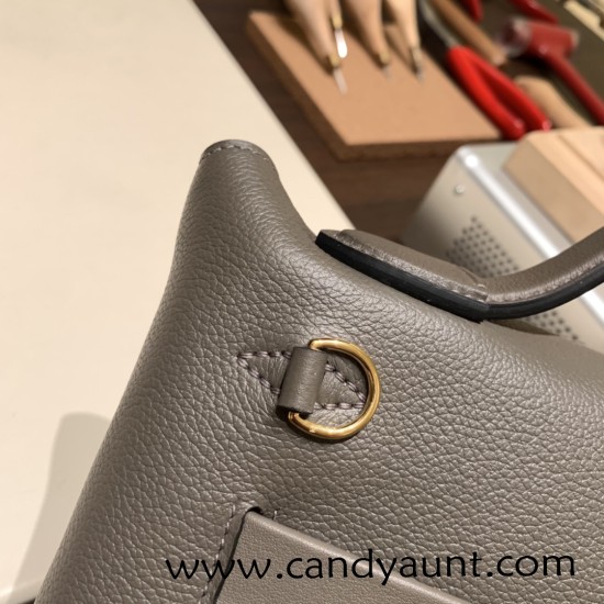 Hermes 21cm Mini kelly 2424 evercolor&swift 8F /Etain Gold Hardware Full Handmade Hermes 21cm Mini kelly 2424 evercolor&swift 8F /Etain Gold Hardware Full Handmade