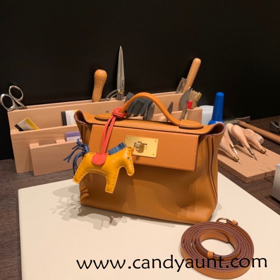 Hermes 21cm Mini kelly 2424 1H /Toffee Gold Hardware Full Handmade Hermes 21cm Mini kelly 2424 1H /Toffee Gold Hardware Full Handmade