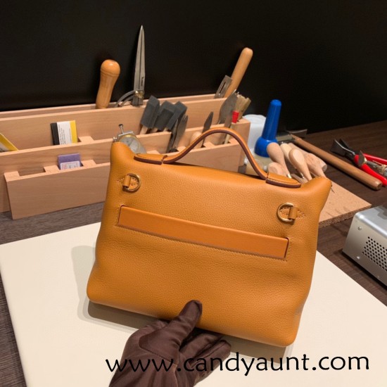 Hermes 21cm Mini kelly 2424 1H /Toffee Gold Hardware Full Handmade Hermes 21cm Mini kelly 2424 1H /Toffee Gold Hardware Full Handmade