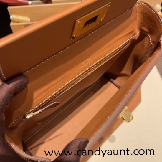 Hermes 21cm Mini kelly 2424 37/Gold Gold Hardware Full Handmade Hermes 21cm Mini kelly 2424 37/Gold Gold Hardware Full Handmade