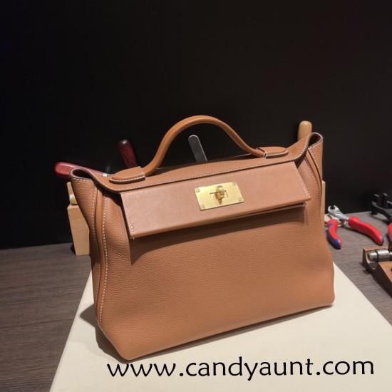 Hermes 21cm Mini kelly 2424 37/Gold Gold Hardware Full Handmade Hermes 21cm Mini kelly 2424 37/Gold Gold Hardware Full Handmade