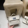 2424mini Beton  Silver Hardware  Full Handmade