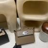 2424mini D0 Beige de Weimar ×18/Étoupe Grey  Silver Hardware  Full Handmade