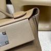 2424mini D0 Beige de Weimar ×18/Étoupe Grey  Silver Hardware  Full Handmade
