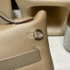 2424mini D0 Beige de Weimar ×18/Étoupe Grey  Silver Hardware  Full Handmade