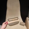 Kelly Moove   18 /Étoupe Grey    Gold Hardware  Full Handmade