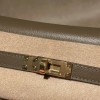 Kelly Moove   18 /Étoupe Grey    Gold Hardware  Full Handmade