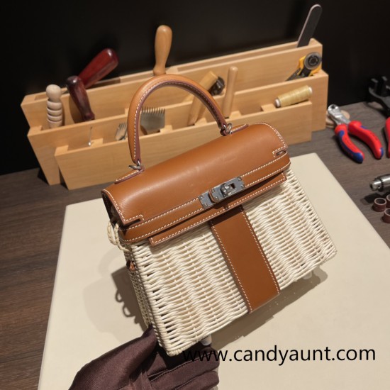 hermes Kelly picnic 37 /Gold Full Handmade hermes Kelly picnic 37 /Gold Full Handmade