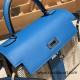 hermes Kelly picnic 0F /Blue Frida Full Handmade hermes Kelly picnic 0F /Blue Frida Full Handmade