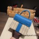 hermes Kelly picnic 0F /Blue Frida Full Handmade hermes Kelly picnic 0F /Blue Frida Full Handmade