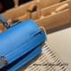 hermes Kelly picnic 0F /Blue Frida Full Handmade hermes Kelly picnic 0F /Blue Frida Full Handmade
