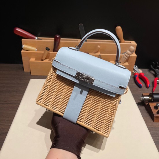 hermes Kelly picnic 01 /White (Blanc) Full Handmade hermes Kelly picnic 01 /White (Blanc) Full Handmade
