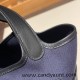 Hermes Picotin Swift & canvas cargo 18cm 73 /Blue Saphir & 89/Black Silver Hardware Hermes Picotin Swift & canvas cargo 18cm 73 /Blue Saphir & 89/Black Silver Hardware