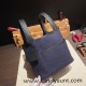 Hermes Picotin Swift & canvas cargo 18cm 73 /Blue Saphir & 89/Black Silver Hardware Hermes Picotin Swift & canvas cargo 18cm 73 /Blue Saphir & 89/Black Silver Hardware