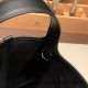 Hermes Picotin Swift & canvas cargo 18cm Swift 89/Black Silver Hardware Hermes Picotin Swift & canvas cargo 18cm Swift 89/Black Silver Hardware