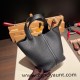 Hermes Picotin cargo Clemence 18cm 89 /Black (Noir) Silver Hardware Hermes Picotin cargo Clemence 18cm 89 /Black (Noir) Silver Hardware