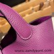 Hermes Picotin cargo Clemence 18cm P9 /Anemone Silver Hardware Hermes Picotin cargo Clemence 18cm P9 /Anemone Silver Hardware