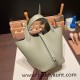Hermes Picotin cargo Clemence 18cm Q1/ Sauge Silver Hardware Hermes Picotin cargo Clemence 18cm Q1/ Sauge Silver Hardware