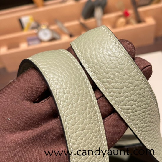 Hermes Picotin cargo Clemence 18cm Q1/ Sauge Silver Hardware Hermes Picotin cargo Clemence 18cm Q1/ Sauge Silver Hardware