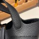 Hermes Picotin cargo Clemence 18cm 89 /Black Gold Hardware Hermes Picotin cargo Clemence 18cm 89 /Black Gold Hardware