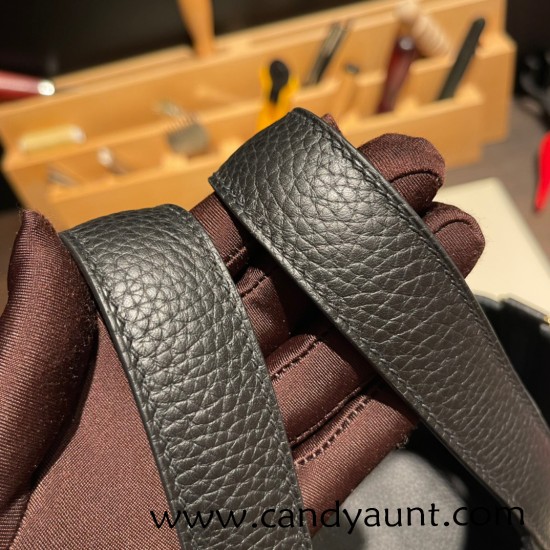 Hermes Picotin cargo Clemence 18cm 89 /Black Gold Hardware Hermes Picotin cargo Clemence 18cm 89 /Black Gold Hardware