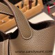 Hermes Picotin Clemence 18cm 8C/ Elephant Grey Silver Hardware Hermes Picotin Clemence 18cm 8C/ Elephant Grey Silver Hardware