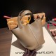 Hermes Picotin Clemence 18cm 8C/ Elephant Grey Silver Hardware Hermes Picotin Clemence 18cm 8C/ Elephant Grey Silver Hardware
