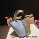 Hermes Picotin Clemence 18cm J7 /Blue Lin& 18/Étoupe Grey Silver Hardware Hermes Picotin Clemence 18cm J7 /Blue Lin& 18/Étoupe Grey Silver Hardware