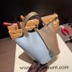 Hermes Picotin Clemence 18cm J7 /Blue Lin& 18/Étoupe Grey Silver Hardware Hermes Picotin Clemence 18cm J7 /Blue Lin& 18/Étoupe Grey Silver Hardware