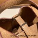 Hermes Picotin Clemence 18cm 0M/Chai Silver Hardware Hermes Picotin Clemence 18cm 0M/Chai Silver Hardware