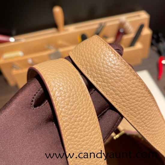 Hermes Picotin Clemence 18cm 0M/Chai Gold Hardware Hermes Picotin Clemence 18cm 0M/Chai Gold Hardware