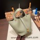 Hermes Picotin Clemence 18cm Q1/ Sauge Gold Hardware Hermes Picotin Clemence 18cm Q1/ Sauge Gold Hardware