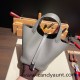 Hermes Picotin Clemence 18cm 0L/ Gris Meyer Silver Hardware Hermes Picotin Clemence 18cm 0L/ Gris Meyer Silver Hardware