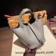 Hermes Picotin Clemence 18cm 0L/ Gris Meyer Silver Hardware Hermes Picotin Clemence 18cm 0L/ Gris Meyer Silver Hardware