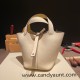Hermes Picotin Clemence 18cm I2/ Nata & 1Z /Jaune Poussin Silver Hardware Hermes Picotin Clemence 18cm I2/ Nata & 1Z /Jaune Poussin Silver Hardware