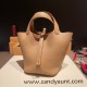 Hermes Picotin Clemence 18cm 0M/Chai Silver Hardware Hermes Picotin Clemence 18cm 0M/Chai Silver Hardware