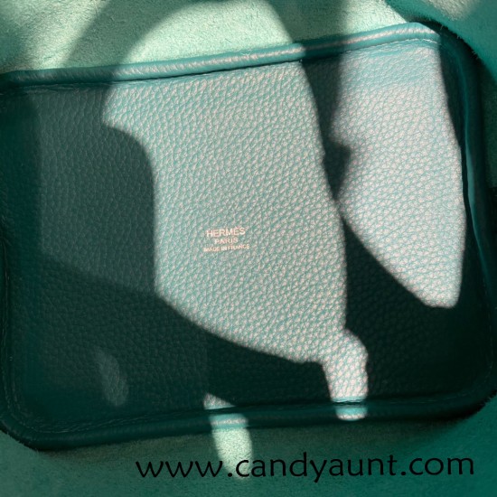 Hermes Picotin Clemence 18cm 7F /Blue Paon Silver Hardware Hermes Picotin Clemence 18cm 7F /Blue Paon Silver Hardware