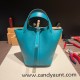 Hermes Picotin Clemence 18cm 7F /Blue Paon Silver Hardware Hermes Picotin Clemence 18cm 7F /Blue Paon Silver Hardware